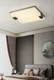 Stylish Black Square Alabaster Ceiling Light — image 3