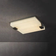 Stylish Black Square Alabaster Ceiling Light — image 8