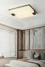 Stylish Black Square Alabaster Ceiling Light — image 4
