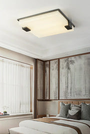 Stylish Black Square Alabaster Ceiling Light — image 4