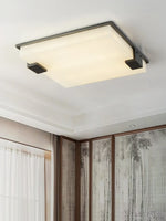 Stylish Black Square Alabaster Ceiling Light — image 7