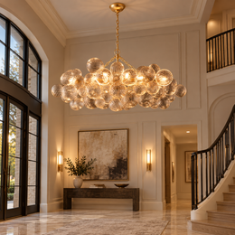 Talira Linear Glass Chandelier 51