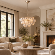 Talira Round Glass Chandelier 24
