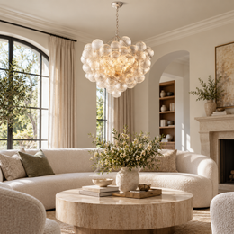 Talira Round Glass Chandelier 38