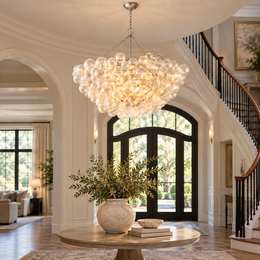 Talira Round Glass Chandelier 66