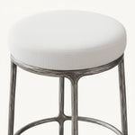 Thadeus Backless Fabric Swivel Bar and Counter Stool Living Room