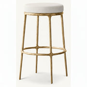 Thadeus Backless Fabric Swivel Bar and Counter Stool Living Room