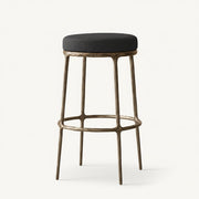 Thadeus Backless Fabric Swivel Bar and Counter Stool Living Room