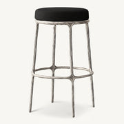 Thadeus Backless Fabric Swivel Bar and Counter Stool Living Room