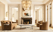Thadeus Marble Round Side Table For living Room