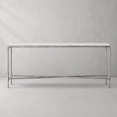 Sandblasted Marble / Forged Pewter
