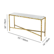 Thadeos Marble Console Table 36