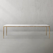 Thadeos Marble Rectangular Dining Table 60