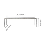 Thadeos Marble Rectangular Dining Table 60
