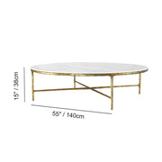 Thadeos Marble Round Coffee Table 36
