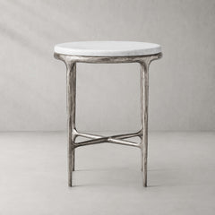 Sandblasted Marble / Forged Pewter