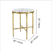 Thadeos Marble Round Side Table 12