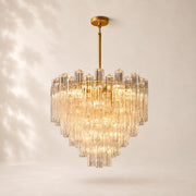 Trevano Clear Glass Round Chandelier 35