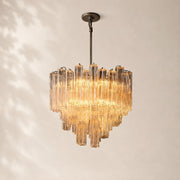 Trevano Clear Glass Round Chandelier 35