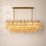 Trevano Glass Linear Chandelier 54