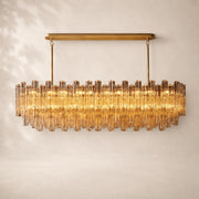 Trevano Glass Linear Chandelier 72