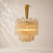 Trevano Glass Linear Chandelier 86