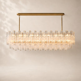 Trevano Glass Linear Chandelier 86