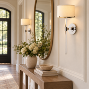 Trumere Grand Linen Shade Wall Sconce