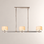 Trumere Linear Linen Shade Chandelier 54