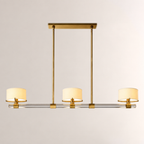 Trumere Linear Linen Shade Chandelier 54