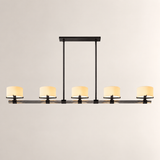 Trumere Linear Linen Shade Chandelier 72