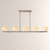 Trumere Linear Linen Shade Chandelier 72