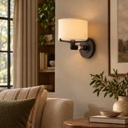 Trumere Linen Shade Wall Sconce