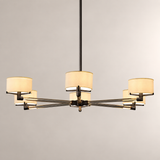 Trumere Round Linen Shade Chandelier 48