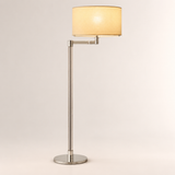 Trumere Task Linen Shade Floor Lamp