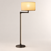 Trumere Task Linen Shade Floor Lamp