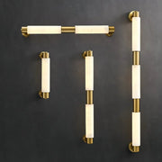 Tube Alabaster Cylinder Wall Lamp