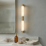 Tube Alabaster Cylinder Wall Lamp