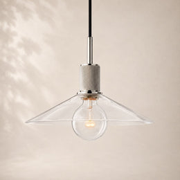Utiva Glass Slope Pendant Light
