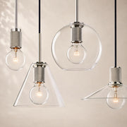 Utiva Glass Slope Pendant Light