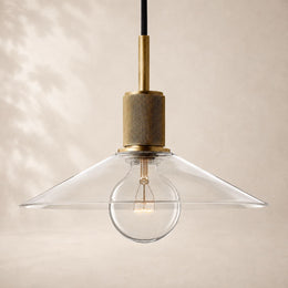 Utiva Glass Slope Pendant Light