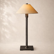 Utiva Glass and Linen Table Lamp