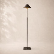 Utiva Metal and Linen Floor Lamp