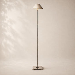 Utiva Metal and Linen Floor Lamp