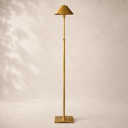 Utiva Metal and Linen Floor Lamp