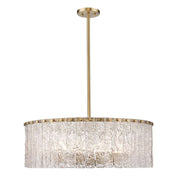 Aura Round Glass Chandelier 27”D 32“D