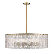 Aura Round Glass Chandelier 27”D 32“D