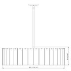 Aura Round Glass Chandelier 27”D 32“D