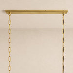 Veyravia Swirled Glass Linear Chandelier 56.5
