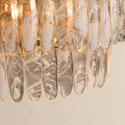 Veyravia Swirled Glass Tiered Round Chandelier 26–38